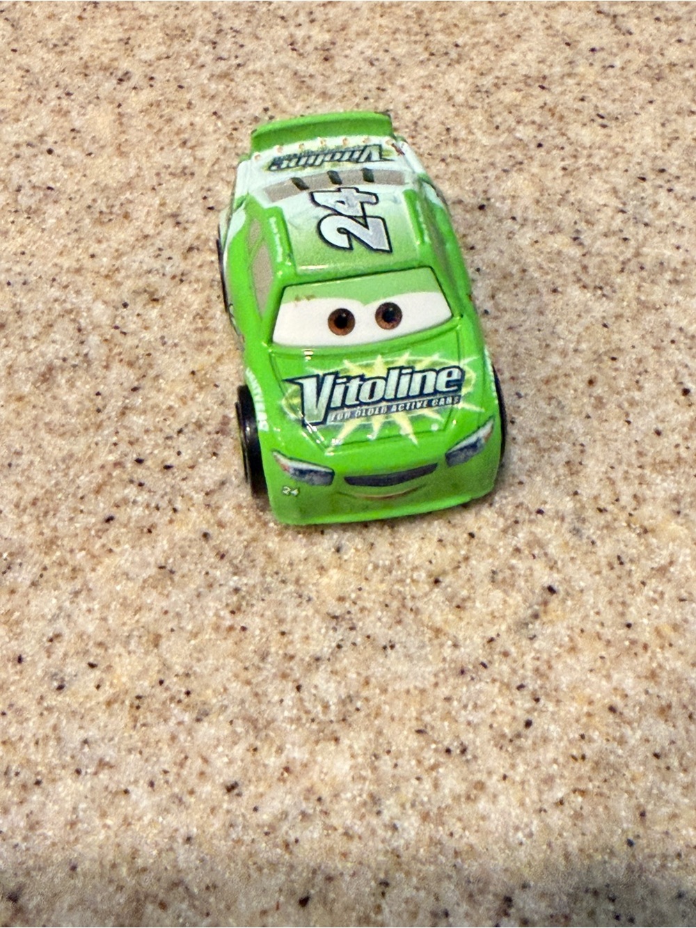 Pixar Mini Racer - Vitoline Green Race Car Toy - Kids Collectible